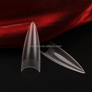 Ligne de Position longue Stiletto demi-couverture gravure ongles conseils Gel ou colle presse sur <span class=keywords><strong>ongle</strong></span> Art ligne d'étalonnage <span class=keywords><strong>faux</strong></span> ongles - Product Image 6