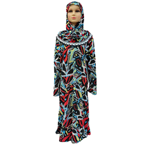 Robe <span class=keywords><strong>Hijab</strong></span> à fleurs musulmanes pour filles, Abaya, Khimar, <span class=keywords><strong>Djellaba</strong></span> pour enfants, dubaï, arabie saoudite, vêtements islamiques, Kaftan - Product Image 6