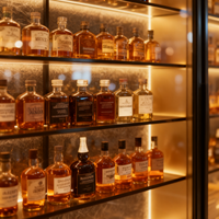 Vitrine à vin personnalisable avec porte en verre et cadre blanc, équipée d'un système de refroidissement en acier inoxydable pour hôtel et bar à domicile