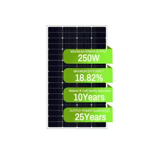 250watt 260watt 270watt 280watt Reduced Hot Spot Loss Photovoltaic Solar Panels Solar Panel 270 watt
