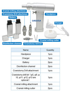 Sıcak Fırsat Cerrahi Matkap Seti Ortopedik Freze ve Matkap Ortopedik Kraniotomi Matkabı Kraniyal Freze Seti - Product Image 2