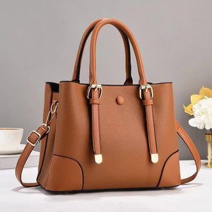 Bolso Tote Casual para Mujer con Correa Extraíble, Cuero de Microfibra Saffiano, Estilo Clásico, Cierre de Solapa, Bolso de Mano Duradero para Uso Diario - Product Image 5