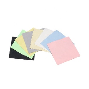 Stampa logo personale personalizzata bianco rosa <span class=keywords><strong>blu</strong></span> oro nero gioiello panno lucidatura gioielli in argento panno lucidatura - Product Image 3