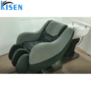 Kisen - Muebles de Salón de Belleza Modernos y de Lujo, Cama de Lavado de Cabello Eléctrica con Masaje Corporal Completo y Silla de Champú con Lavabo - Product Image 6
