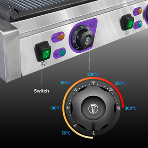 Thương Mại Sử Dụng Thiết Bị Nhà Bếp Thép Không Gỉ Điện Panini <span class=keywords><strong>Sandwich</strong></span> Press <span class=keywords><strong>Maker</strong></span> Grill Liên Hệ Với Grill - Product Image 2