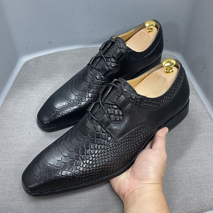 Zapatos Formales de Negocios Casuales de Cuero Genuino para Hombre, Estilo Moderno, Completos con Zapatos de Cuero para Usar en Conjunto - Product Image 5