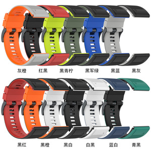 38mm 40mm 41mm 42mm 44mm 45mm 49mm <span class=keywords><strong>Ga</strong></span> rmin bracelet de montre fenix7 bracelet en silicone 22/26mm bracelet à dégagement rapide texture bicolore - Product Image 3