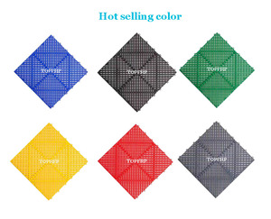Rigid Modular Colorful Interlocking Garage Floor Tiles Industrial Plastic Garage Flooring <b>Mats</b> - Product Image 4