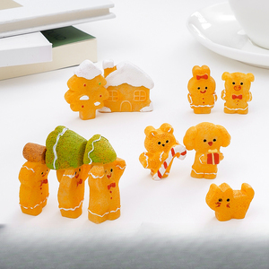 Nouvel homme <span class=keywords><strong>en</strong></span> <span class=keywords><strong>pain</strong></span> d'épices de Noël KI Yuewu, figurines de cochon et de petite sorcière, accessoires décoratifs mignons à suspendre pour le bricolage, décorations de bureau - Product Image 2