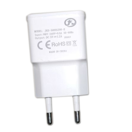 EU wall plug 5v 1.2a charger 5v 1200ma ac dc power supply adapter usb charger 6w