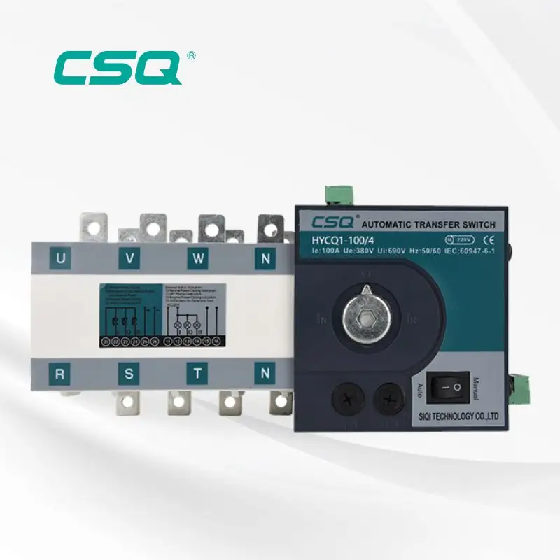 CSQメーカー220v240v電源ATS3相自動転送スイッチ