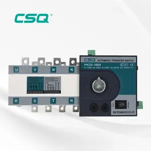 Fabricant CSQ 220v 240v alimentation ATS 3 phases interrupteur de transfert automatique