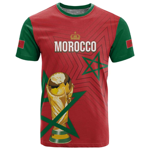 Camiseta <span class=keywords><strong>de</strong></span> la Selección Nacional <span class=keywords><strong>de</strong></span> Marruecos para Hombre - Estampado Completo con <span class=keywords><strong>el</strong></span> <span class=keywords><strong>Escudo</strong></span> Real y Diseño <span class=keywords><strong>de</strong></span> la Bandera - Product Image 3