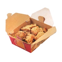 Vente en gros style personnalisé poulet frit à emporter déjeuner boîte d'emballage logo personnalisé salade boîte de restauration rapide