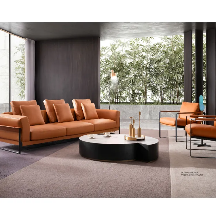 2022 ucuz oturma odası mobilya kanepe seti, kesit L şekli modern deri kanepe ile özel malzeme fonksiyonu yan sehpa