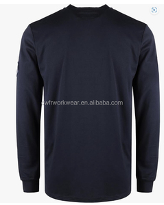 Venta al por mayor personalizado CAT 2 Soldadura seguridad resistente al fuego 100% algodón enclavamiento tejido ignífugo FR Henley camisas - Product Image 3