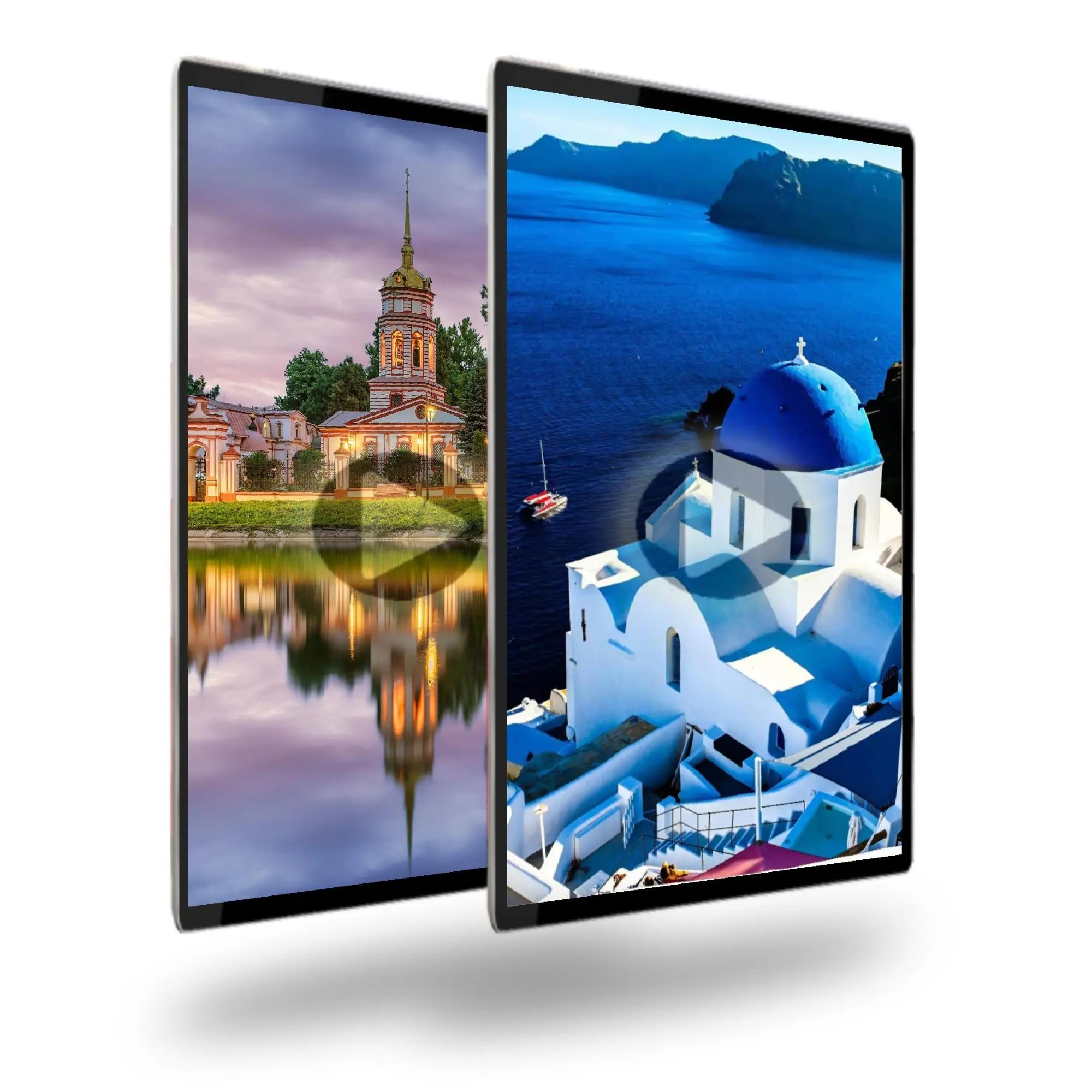 BIAOPAI 43 Zoll vertikale Wandhalterung LCD digitales Display Werbetöner Android 7.0 RJ45/WLAN 3 Jahre 16 GB 1 GB