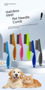 Pettine delle pulci <span class=keywords><strong>per</strong></span> animali domestici con spilli in acciaio inossidabile criptati e densamente imballati <span class=keywords><strong>per</strong></span> eliminare pulci e parassiti <span class=keywords><strong>per</strong></span> cani e <span class=keywords><strong>gatti</strong></span>. - Product Image 5