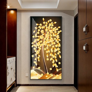 Bức Tranh Gốm Sứ Pha Lê Cây May Mắn Trang Trí Hiên Nhà Hàn Quốc + Tranh Trang Trí Sứ Pha Lê 5d Kim Cương - Product Image 3