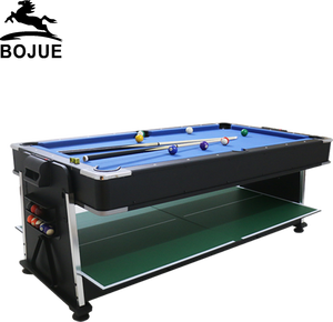 Bán buôn hiện đại 7ft 4-in-1 trò chơi bảng hot-bán thiết bị thể thao trong nhà hồ bơi không khí Hockey PING-PONG <span class=keywords><strong>Snooker</strong></span> MDF Slate - Product Image 1