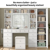 Commode de chambre moderne en bois sur mesure avec 12 tiroirs réglables, éclairage RGB et plateau en verre trempé – Vente en gros