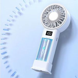 Mini ventilador portátil para cochecito, ventilador pequeño recargable con clip para carriola, trípode flexible desmontable para enfriamiento manual en el asiento del coche. - Product Image 1