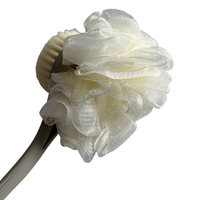 NOUVEAU Design 2-en-1 Brosse de nettoyage exfoliante à poils doux pour le corps Brosse à boule de bain à long manche