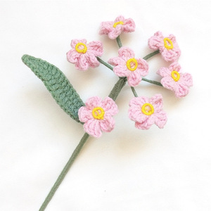 Ganchos de ganchillo hechos a mano Don T Forget <span class=keywords><strong>Me</strong></span> Flores de punto Ganchos de ganchillo de punto de lana hechos a mano Decoración para el hogar Cumpleaños - Product Image 6