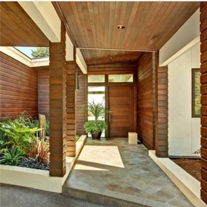 Conception améliorée Bi Fold Détail architectural Accordéon Salle d'enregistrement Sécurité en bois Portes extérieures en bois - Product Image 3