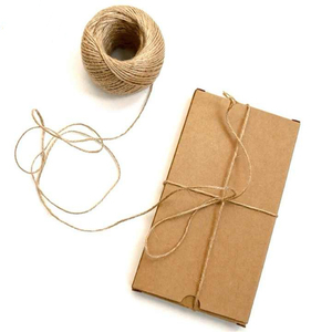 <span class=keywords><strong>Ficelle</strong></span> en jute biodégradable et recyclable 3 plis 2 mm pour l'artisanat, l'emballage cadeau, le jardinage, le crochet, le tricot et l'emballage - Product Image 6