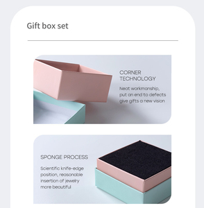 Wholesale Price Ring Earrings Necklace Cardboard Gift Set Packaging Boxes Luxury Jewelry Small Paper Box - Product Image 5