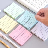 Bloc-notes adhésifs personnalisés pour le bureau, lignés et imprimés en couleur, bloc-notes pour étudiants, bloc-notes détachable, bloc-notes mémo