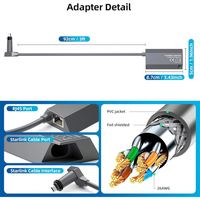 Adaptor Ethernet Starlink untuk Internet Satelit Persegi Panjang V2, Adaptor Ethernet Starlink Gen 2 untuk Jaringan Eksternal Berkabel