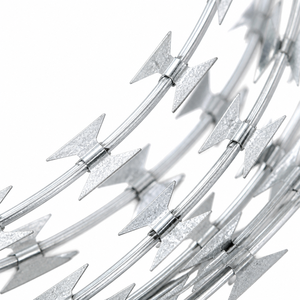 Alambre de púas tipo concertina de 450 mm y 500 mm, galvanizado en caliente, para barrera de seguridad - Product Image 5