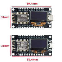 Modul WiFi NodeMCU ESP-12F Development Board IoT dengan Layar OLED 0,96 inci