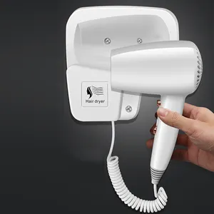 Professional Hair Dryer Wall-mounted Strong Power Hotel Bathroom Toilet Household Blow Dryer