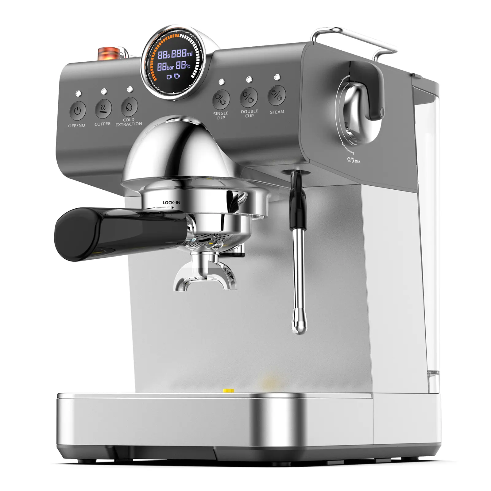 PID/PID çift sıcaklık kontrolü buzlu manuel Espresso kahve makinesi soğuk demlemek kahve makinesi