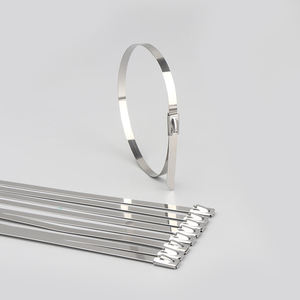 ربطة عنق من الفولاذ المقاوم للصدأ من الفولاذ المقاوم للصدأ ربطات ربط بسحاب مقفل ، ربطات كبل معدنية ذاتية البيع بالجملة - Product Image 3