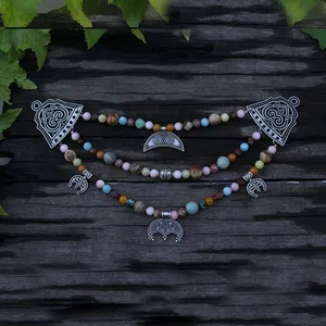 Joyería vikinga, collar vikingo, joyería étnica tribal colorida, regalo único para ti - Product Image 2