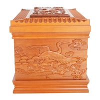 Ataúd Funerario de Madera Maciza, Estilo Jardín Crane, Caja para Cenizas de Dalbergia y Madera de Palo de Rosa, Venta Directa de Fábrica