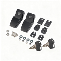 Pièces de Modification 07-17 Jeep Wrangler JK Loquet de capot moteur avec clé Couvercle moteur antivol Boucle de verrouillage
