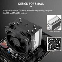 Thermalright Assassin X 90 SE V2 4Pin PWM Cpu Air Cooler 4 tuyaux de chauffage Radiateur Ventilateur de refroidissement pour Lga