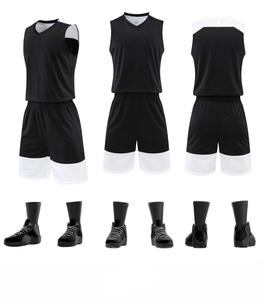 055 # Best Verkopende Custom Basketbal Truien En Shorts Set Hoge Kwaliteit Sneldrogende Ademende Geborduurde Print Plus Size Xl - Product Image 1