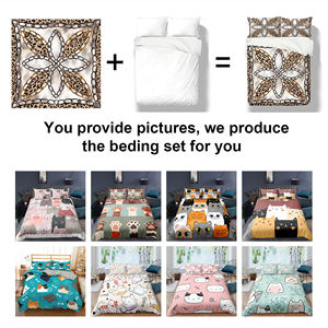 Custom 3d Print Logo King Size Luxe Custom Beddengoed Set Voor Bed Kamer Hotel - Product Image 2