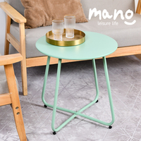 Table basse d'extérieur de style européen Table d'appoint pliante en fer de conception simple pour balcon et cour Style rétro petite taille
