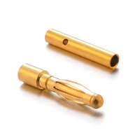 Fourniture de connecteurs banane mâle et femelle plaqués or de 2,5 mm et 2 mm