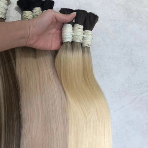 Venta al por mayor de calidad superior 100% Cabello humano barato Ombre Color Cutícula alineada Cabello a granel Ofertas 100% Cabello humano virgen crudo - Product Image 3