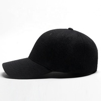 Casquette de baseball personnalisable en laine laineuse pour adulte Cashmere noir hiver casquettes en laine pour hommes femmes enfants affaires appropriées