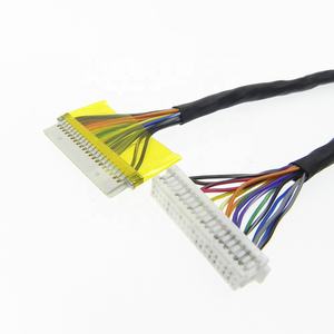Konektor DF11-30DS-2C kustom 30 Core kabel Lvds pasangan terpilin berpelindung, konektor elektronik PVC Xinda hitam - Product Image 3