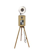 Photomaton portable pliable en bois rétro de haute qualité, étanche, pour impression instantanée, compatible avec les appareils photo reflex numériques, 12,9 pouces